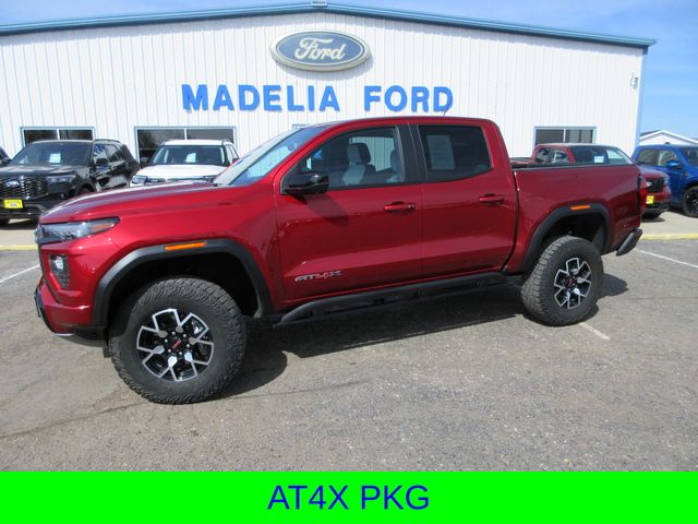Volcanic Red Tintcoat 2024 GMC Canyon AT4X Crew Cab 4WD Pickup Truck Four-Wheel Drive 8-Speed Automatic