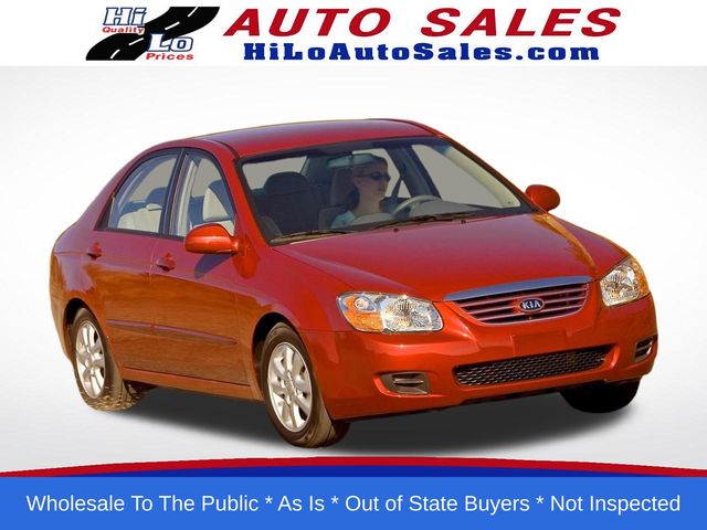Ice Blue 2007 Kia Spectra Sedan Front-Wheel Drive 4-Speed Automatic Overdrive