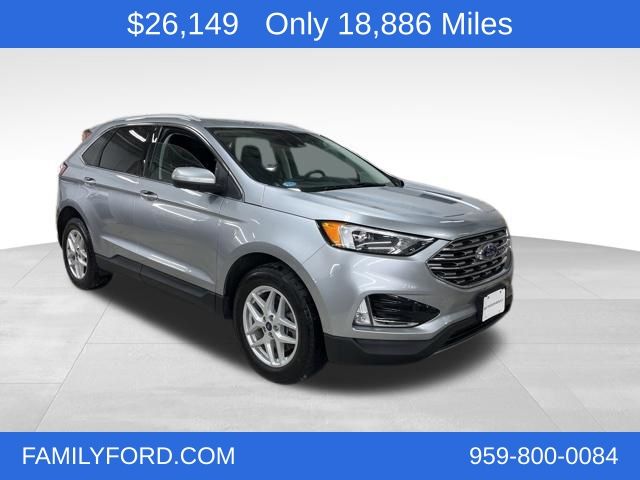 Iconic Silver Metallic 2022 Ford Edge SEL AWD SUV / Crossover All-Wheel Drive 8-Speed Automatic