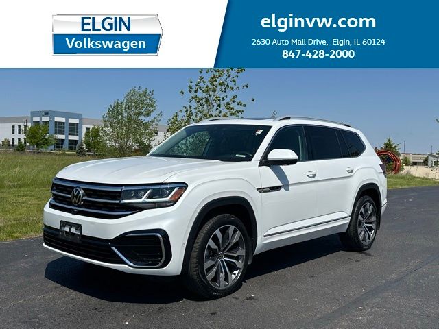 Oryx White Pearl 2022 Volkswagen Atlas V6 SEL Premium R-Line 4Motion SUV / Crossover All-Wheel Drive 8-Speed Automatic