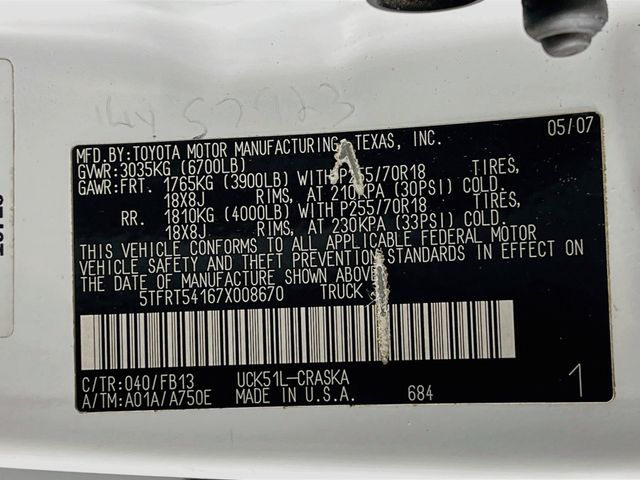 Used 2007 White Toyota SR5 image 24