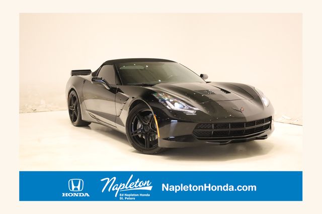 Black 2017 Chevrolet Corvette Stingray 1LT Convertible RWD Convertible Rear-Wheel Drive 8-Speed Automatic