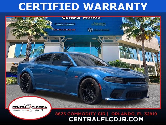 Blue (Frostbite) 2021 Dodge Charger Scat Pack Widebody RWD Sedan Rear-Wheel Drive 8-Speed Automatic