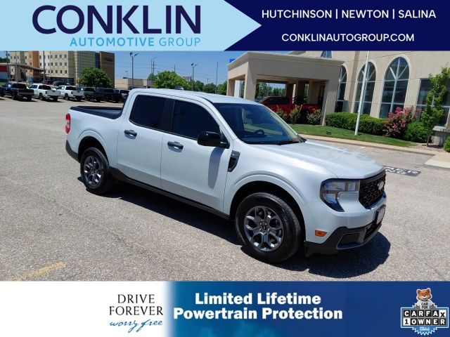 White Metallic 2025 Ford Maverick Pickup Truck Front-Wheel Drive Continuously Variable Transmission