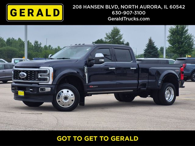 Blue Metallic 2023 Ford F-450 Super Duty Pickup Truck Four-Wheel Drive Automatic