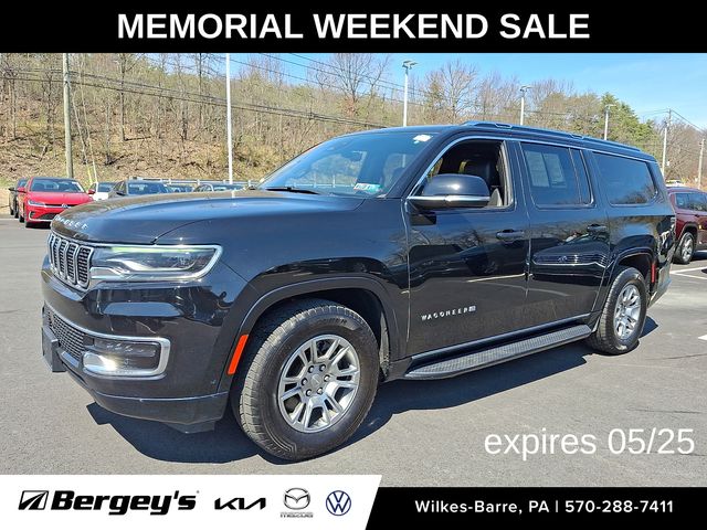 Diamond Black Crystal Pearlcoat 2024 Jeep Wagoneer L 4WD SUV / Crossover Four-Wheel Drive 8-Speed Automatic