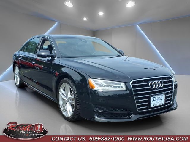 Black Metallic 2017 Audi A8 L 3.0T quattro Sedan All-Wheel Drive 8-Speed Automatic