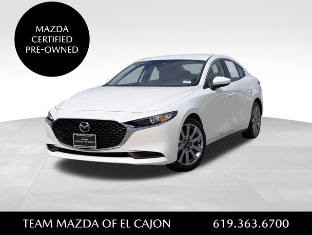 Snowflake White Pearl Mica 2023 Mazda MAZDA3 Sedan Front-Wheel Drive 6-Speed Automatic