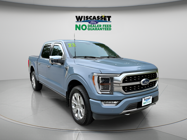 Blue (Azure Gray Metallic) 2023 Ford F-150 Pickup Truck Four-Wheel Drive Automatic