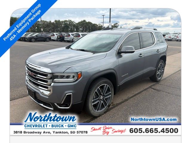 Gray (Satin Steel Metallic) 2020 GMC Acadia SUV / Crossover Four-Wheel Drive 9-Speed Automatic