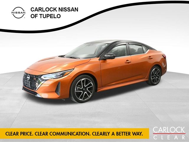 Monarch Orange Metallic/Super Black 2024 Nissan Sentra Sedan Front-Wheel Drive Continuously Variable Transmission