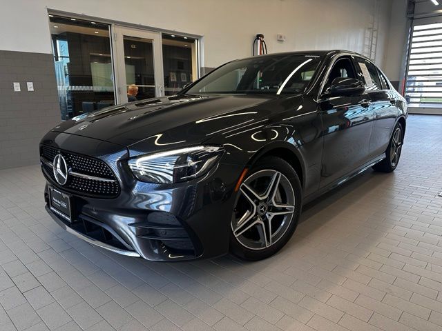 Graphite Gray Metallic 2023 Mercedes-Benz E-Class Sedan All-Wheel Drive 9-Speed Automatic