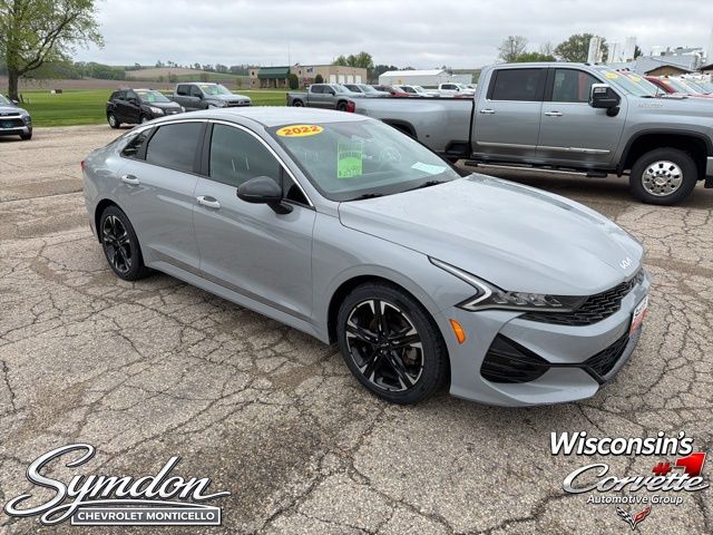 Wolf Gray 2022 Kia K5 Sedan Front-Wheel Drive 8-Speed Automatic