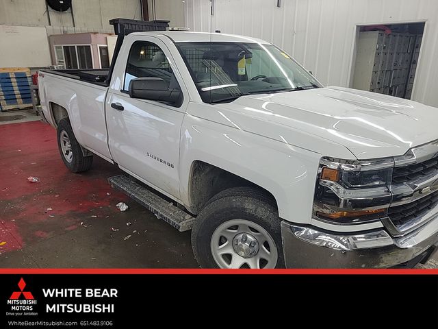 Summit White 2018 Chevrolet Silverado 1500 Pickup Truck Four-Wheel Drive 6-Speed Automatic Overdrive