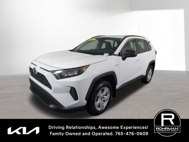 Super White 2021 Toyota RAV4 Hybrid SUV / Crossover All-Wheel Drive Continuously Variable Transmission