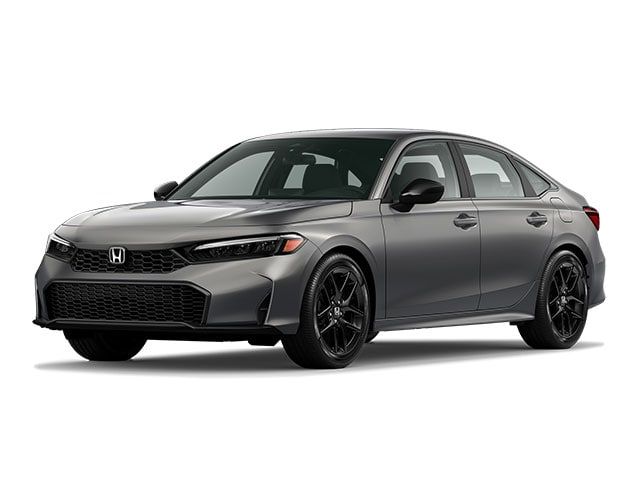 Gray 2025 Honda Civic Sedan Front-Wheel Drive Continuously Variable Transmission