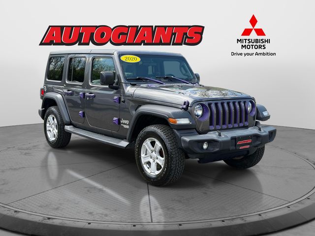 Gray (Granite Crystal Metallic Clearcoat) 2020 Jeep Wrangler Unlimited Sport S 4WD SUV / Crossover Four-Wheel Drive 8-Speed Automatic