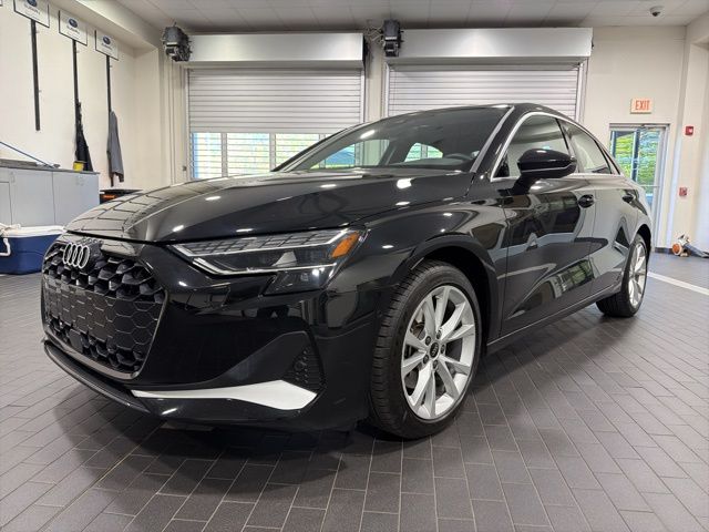 Black Metallic 2025 Audi A3 quattro Premium 40 TFSI Sedan All-Wheel Drive 7-Speed Automatic