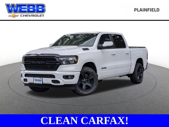 Bright White Clearcoat 2020 RAM 1500 Big Horn Crew Cab 4WD Pickup Truck Four-Wheel Drive 8-Speed Automatic
