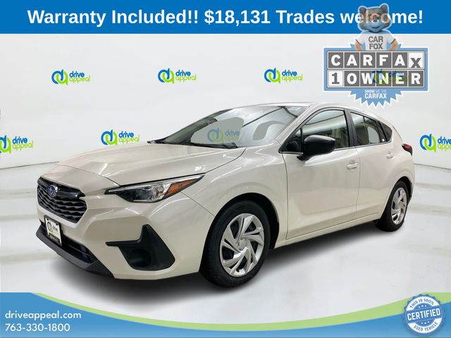 Crystal White Pearl 2024 Subaru Impreza Wagon All-Wheel Drive Continuously Variable Transmission