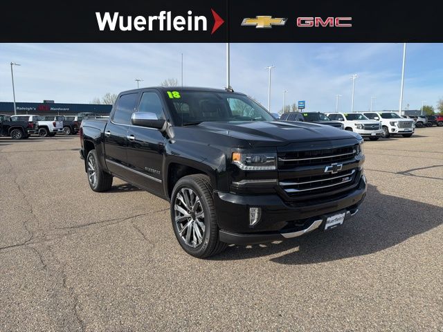 Black 2018 Chevrolet Silverado 1500 Pickup Truck Four-Wheel Drive 8-Speed Automatic Overdrive
