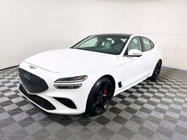 White 2026 Genesis G70 3.3T Sport Prestige RWD Sedan Rear-Wheel Drive 8-Speed Automatic