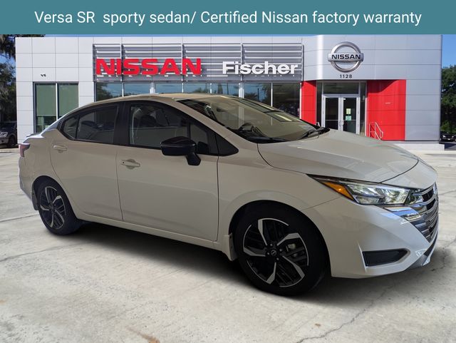 Aspen White Tricoat 2025 Nissan Versa Sedan Front-Wheel Drive Continuously Variable Transmission
