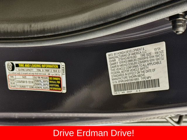 Used 2025 Honda Odyssey Van