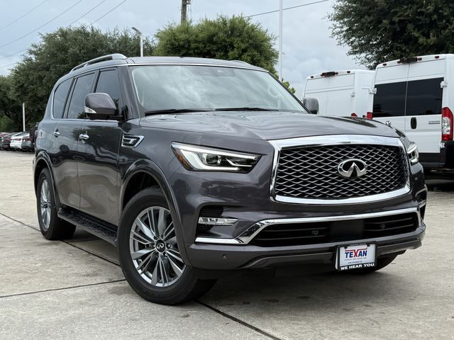 2023 INFINITI QX80 LUXE Gray at AutoSavvy Houston Northwest