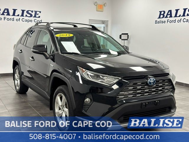 Midnight Black Metallic 2019 Toyota RAV4 Hybrid SUV / Crossover All-Wheel Drive Continuously Variable Transmission