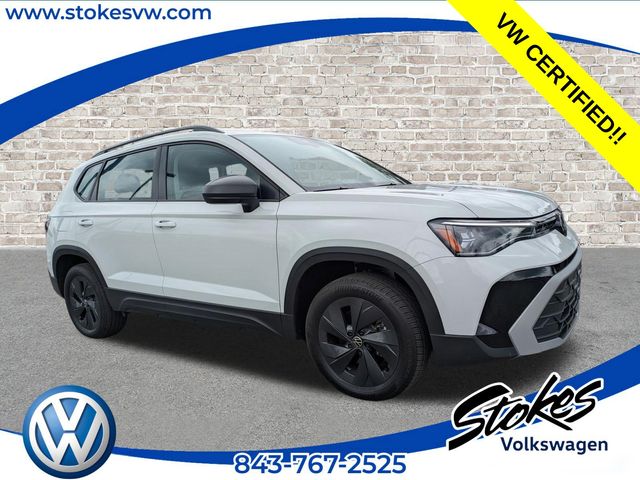 2025 Volkswagen Taos 1.5T S White at Stokes Volkswagen