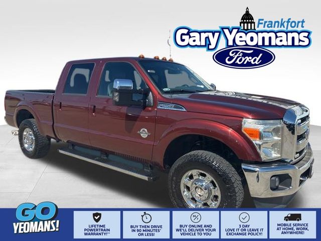 Red (Bronze Fire Metallic) 2016 Ford F-250 Super Duty Lariat Crew Cab 4WD Pickup Truck Four-Wheel Drive 6-Speed Automatic Overdrive