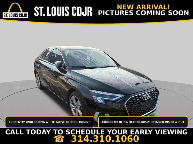 Brilliant Black 2024 Audi A3 Sedan Front-Wheel Drive 7-Speed Automatic