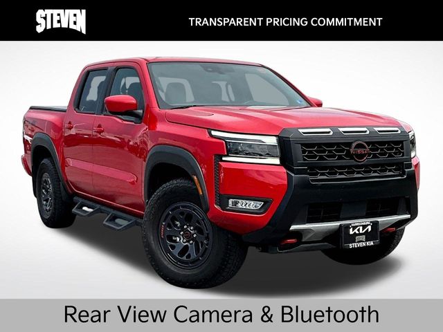 Red Alert 2025 Nissan Frontier Pickup Truck Four-Wheel Drive 9-Speed Automatic Overdrive