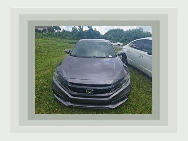 Gray 2021 Honda Civic Sedan Front-Wheel Drive Continuously Variable Transmission