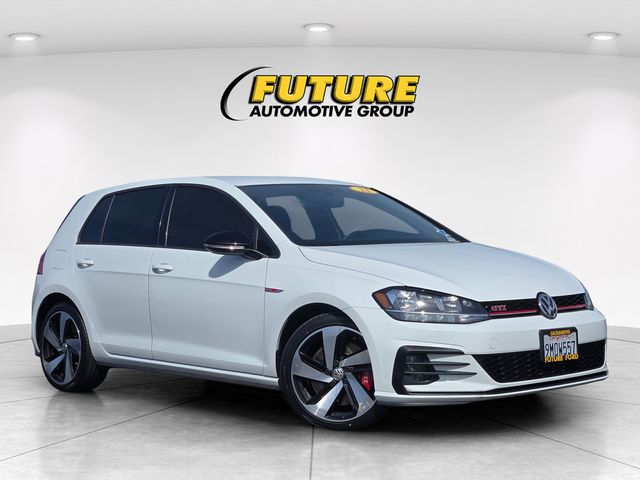 Pure White 2021 Volkswagen Golf GTI 2.0T S FWD Hatchback Front-Wheel Drive 7-Speed Dual Clutch
