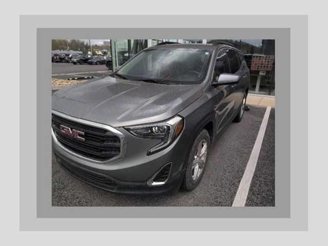 Gray (Satin Steel Metallic) 2020 GMC Terrain SLE FWD SUV / Crossover Front-Wheel Drive 9-Speed Automatic
