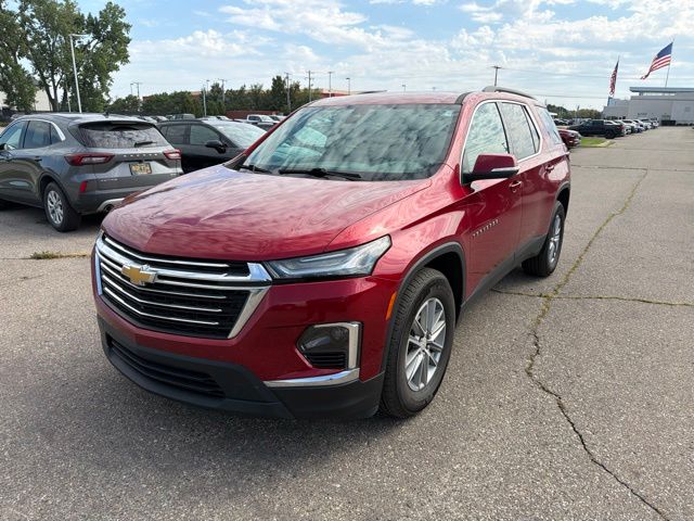 Radiant Red Tintcoat 2023 Chevrolet Traverse SUV / Crossover Four-Wheel Drive 9-Speed Automatic