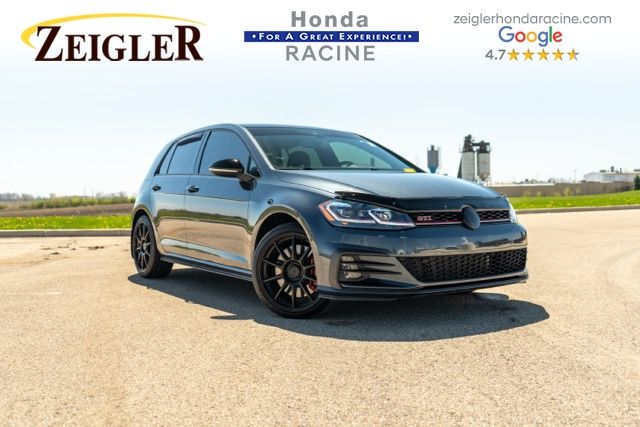 Blue Metallic 2021 Volkswagen Golf GTI 2.0T Autobahn FWD Hatchback Front-Wheel Drive 7-Speed Dual Clutch