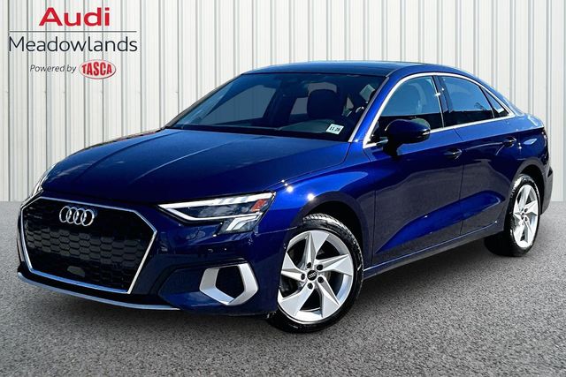 Blue Metallic 2024 Audi A3 Sedan All-Wheel Drive 7-Speed Automatic