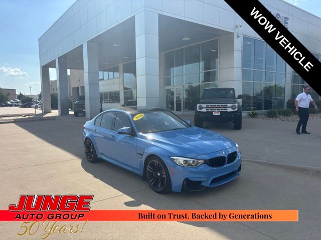 Marina Blue 2016 BMW M3 Sedan Rear-Wheel Drive 6-Speed Manual