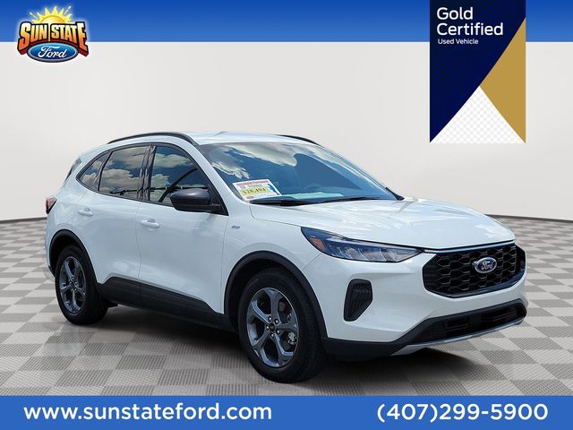 White Metallic 2025 Ford Escape Hybrid SUV / Crossover Front-Wheel Drive Continuously Variable Transmission