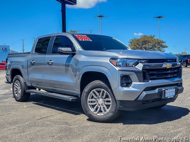 Sterling Gray Metallic 2023 Chevrolet Colorado LT Crew Cab 4WD Pickup Truck Four-Wheel Drive 8-Speed Automatic