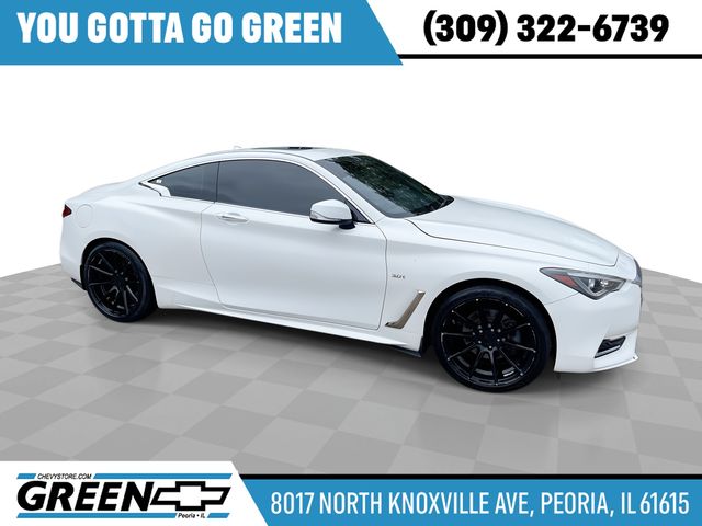 Pure White 2018 INFINITI Q60 Coupe All-Wheel Drive 7-Speed Automatic