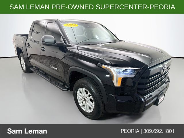 Midnight Black Metallic 2024 Toyota Tundra Pickup Truck Four-Wheel Drive Automatic