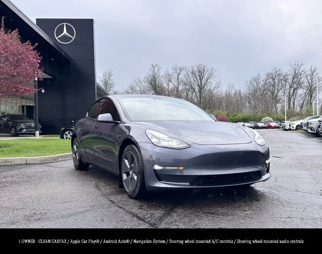 Midnight Silver Metallic 2021 Tesla Model 3 Long Range AWD Sedan All-Wheel Drive 1-Speed Automatic