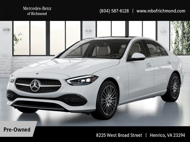 Polar White 2026 Mercedes-Benz C-Class Sedan All-Wheel Drive 9-Speed Automatic