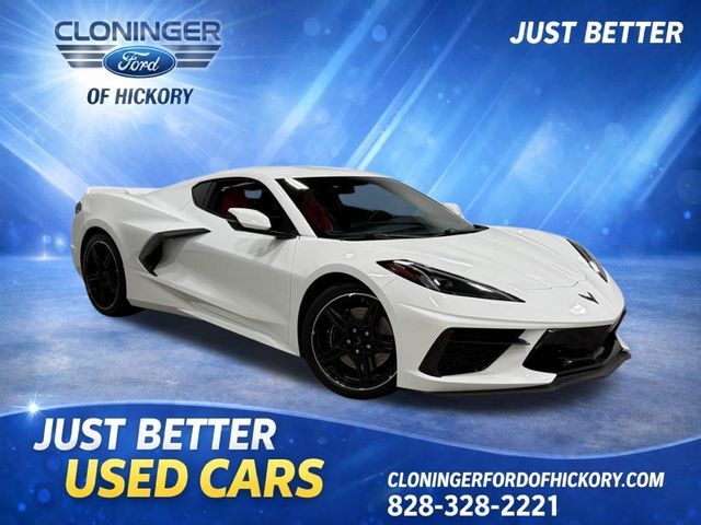 Arctic White 2022 Chevrolet Corvette Stingray 1LT Coupe RWD Coupe Rear-Wheel Drive 8-Speed Dual Clutch