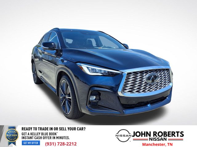 Hermosa Blue 2023 INFINITI QX55 Essential AWD SUV / Crossover All-Wheel Drive Continuously Variable Transmission