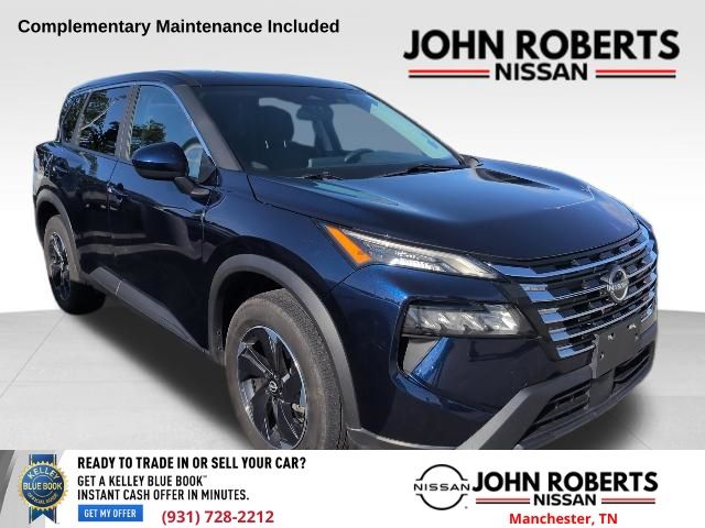 Deep Ocean Blue Pearl 2025 Nissan Rogue SV AWD SUV / Crossover All-Wheel Drive Continuously Variable Transmission
